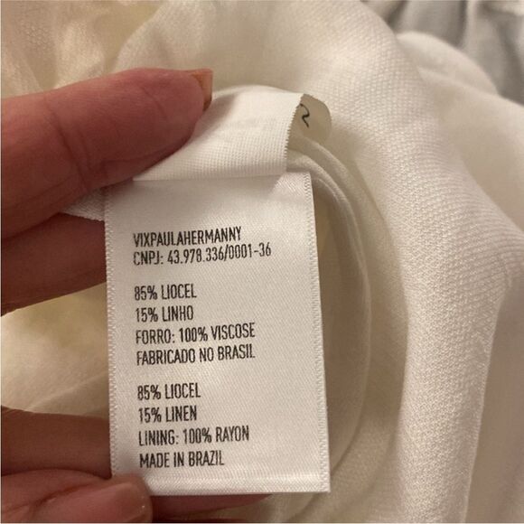 VIX Paula Hermanny Elegant White Maxi Dress, US2 - Picture 9 of 9